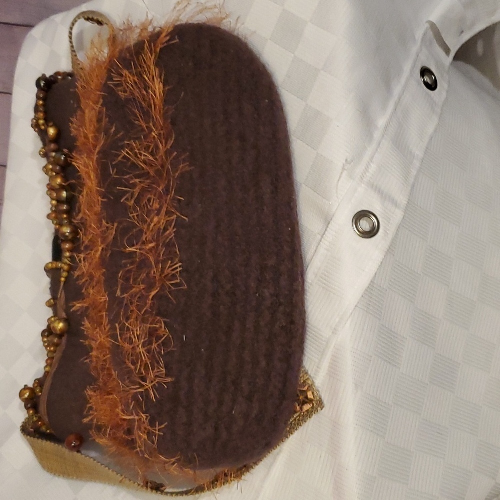 Boho Beaded, Fringed Shoulder Bag - Picture 5 of 5